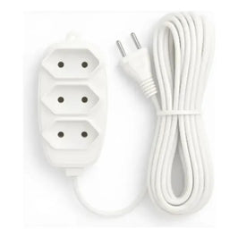 Extensão PP 2x0,75mm 5m Branco