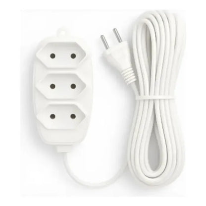 Extensão PP 2x0,75mm 5m Branco