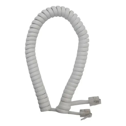 Extensão Telefônica Espiral Jack 1,5m Branco Mavel