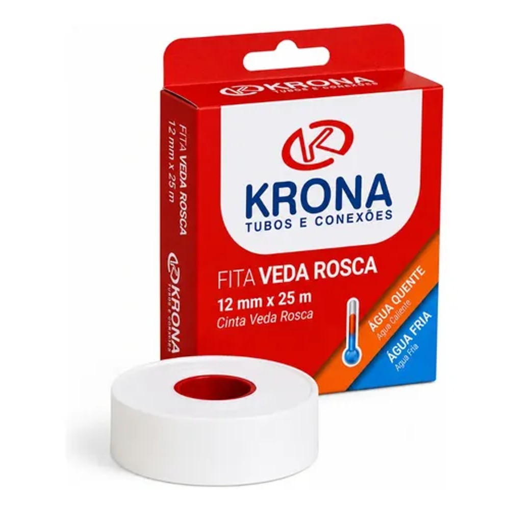 FITA VEDA ROSCA 12MM X 25 METROS KRONA