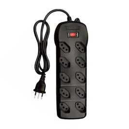 Filtro de Linha 10 Tomadas Bivolt Preto Qualitronix