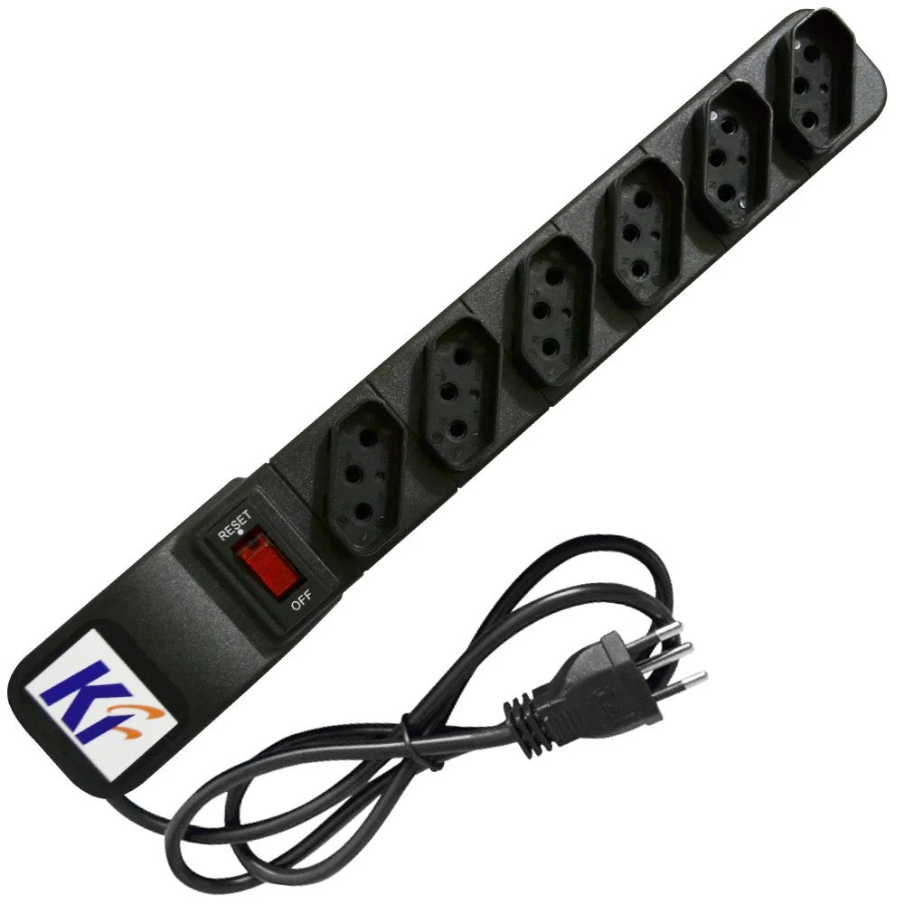 Filtro de Linha 6 Tomadas PVC Bivolt KF