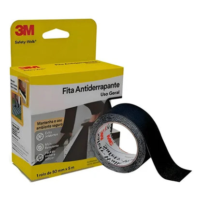 Fita Antiderrapante Uso Geral 50mm x 5m Preto 3M