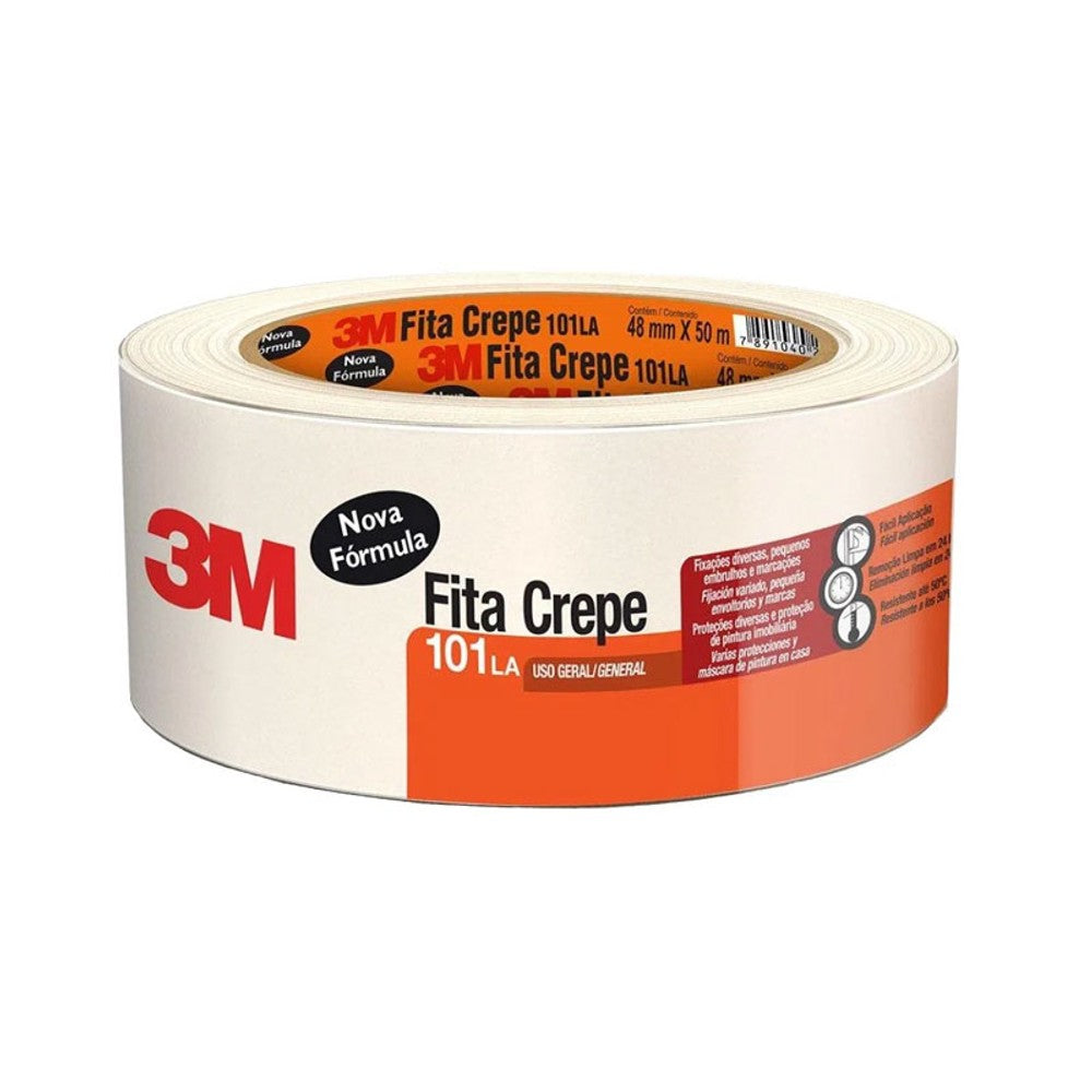Fita Crepe 48mm x 50m 101LA 3M