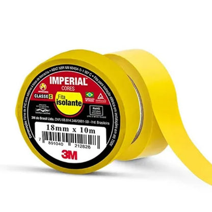 Fita Isolante 18mm x 10m Amarela 3M