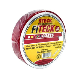 Fita Isolante 18mm x 10m Vermelha Fiteck