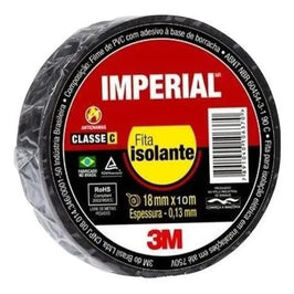 Fita Isolante Imperial 18mm 10m 3M