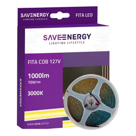 Fita LED 10W 127V 3000K 10m IP20 Save Energy