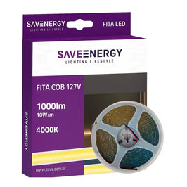 Fita LED 10W 127V 4000K 10m IP20 Save Energy