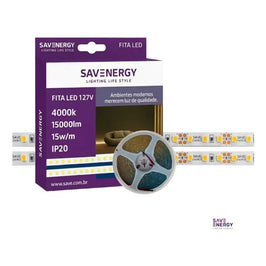 Fita LED 15W 127V 4000K 10m IP20 SAVE ENERGY