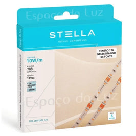 Fita LED Stella 10 Watts 12 Volts 6500 Kelvin 5 Metros Proteção IP20 Linha ECO Modelo ST