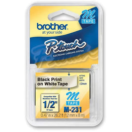 Fita Rotulador 12mm Branco M231 Brother
