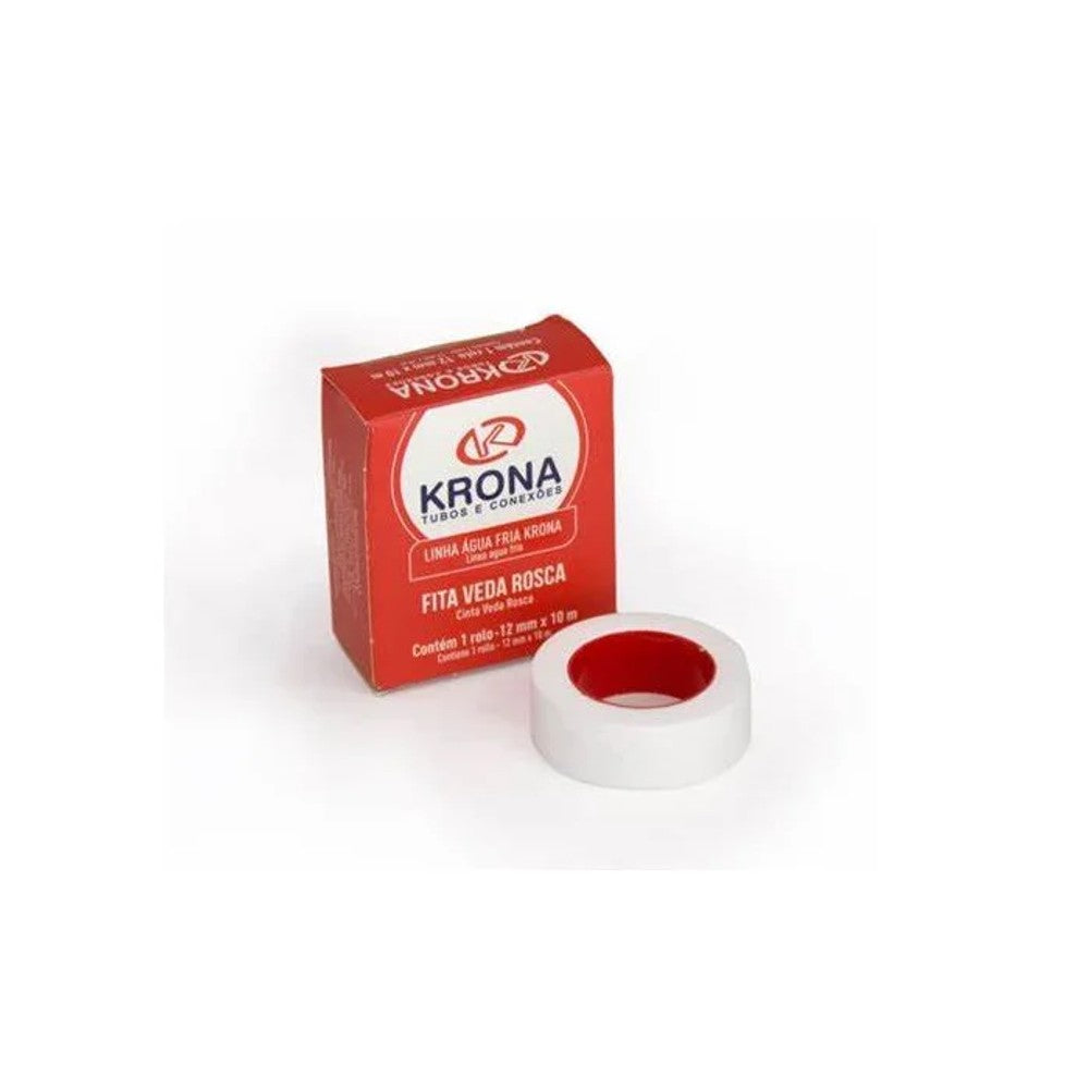 Fita Veda Rosca 12mm x 10 Metros Krona