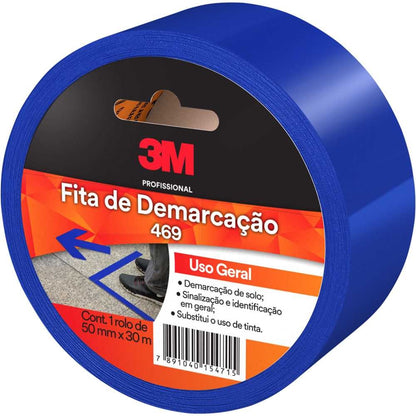 Fita de Demarcação de Solo 50mm x 30m Azul 3M