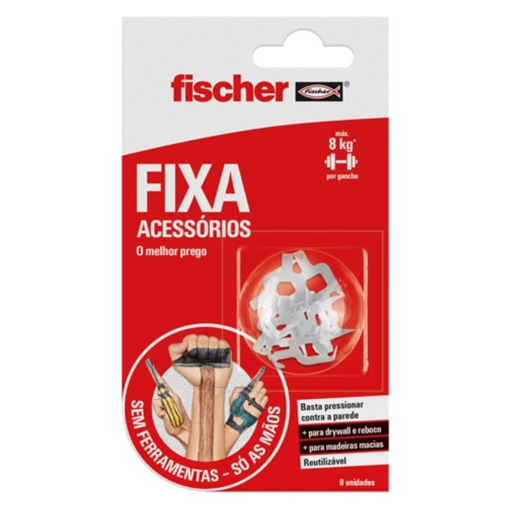 Fixa Drywall Fischer com 8 Peças