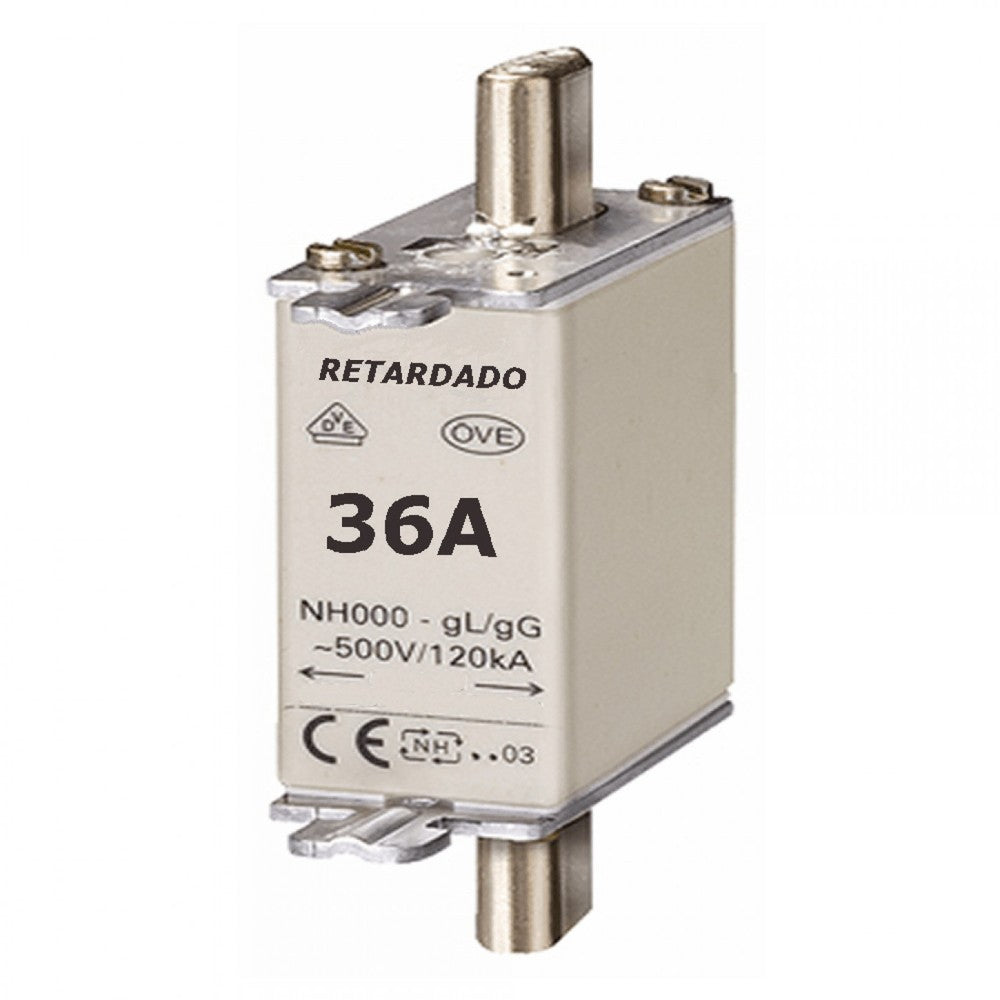 Fusível NH Retardado Tamanho 00 36A 500V