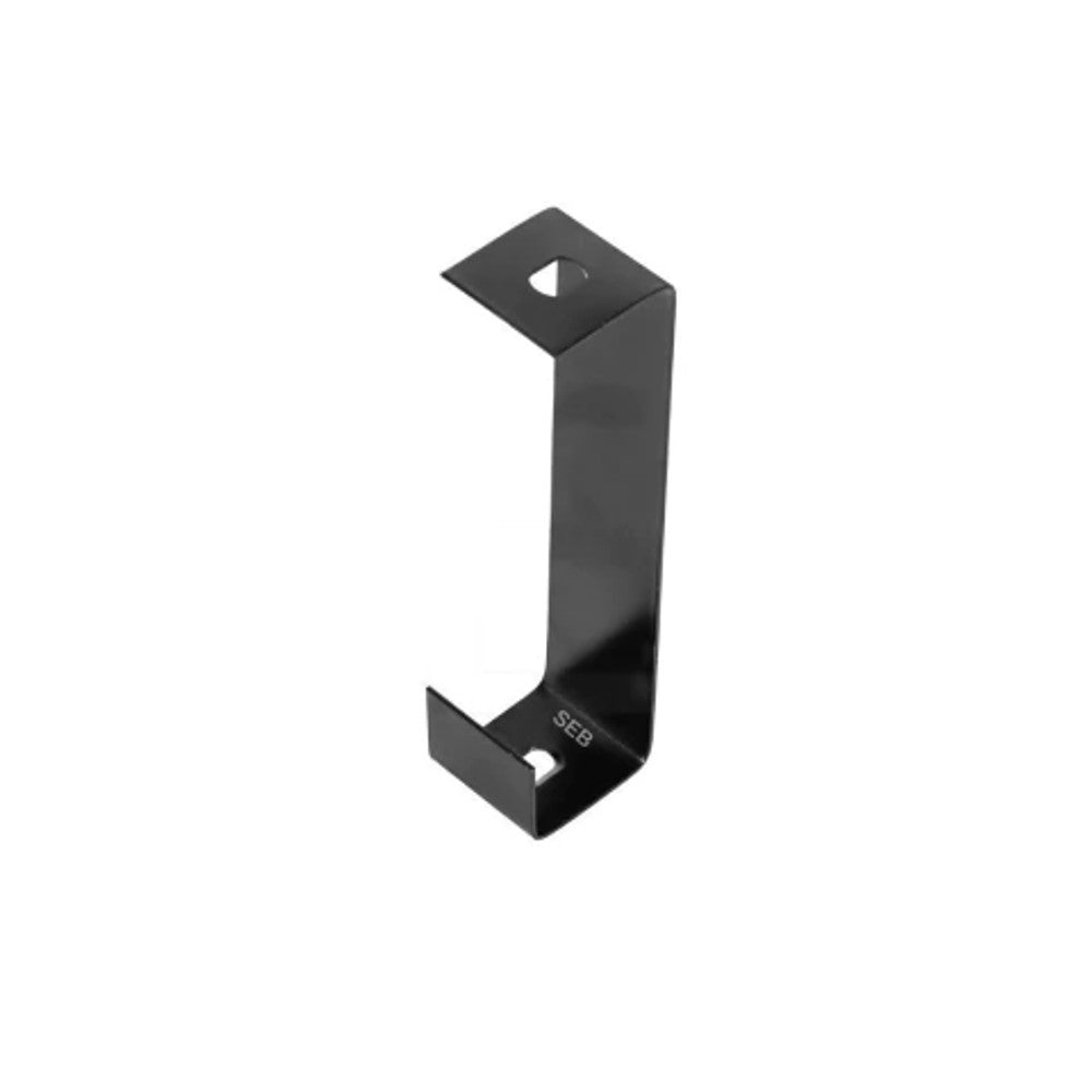Gancho Longo 38x38 Chapa 18 Preto para Perfilado