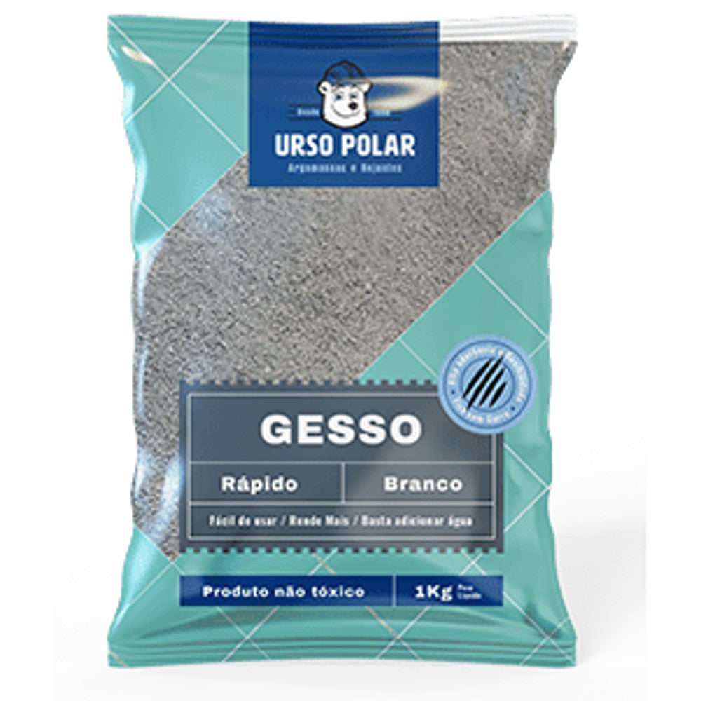 Gesso Rápido 1kg Urso Polar