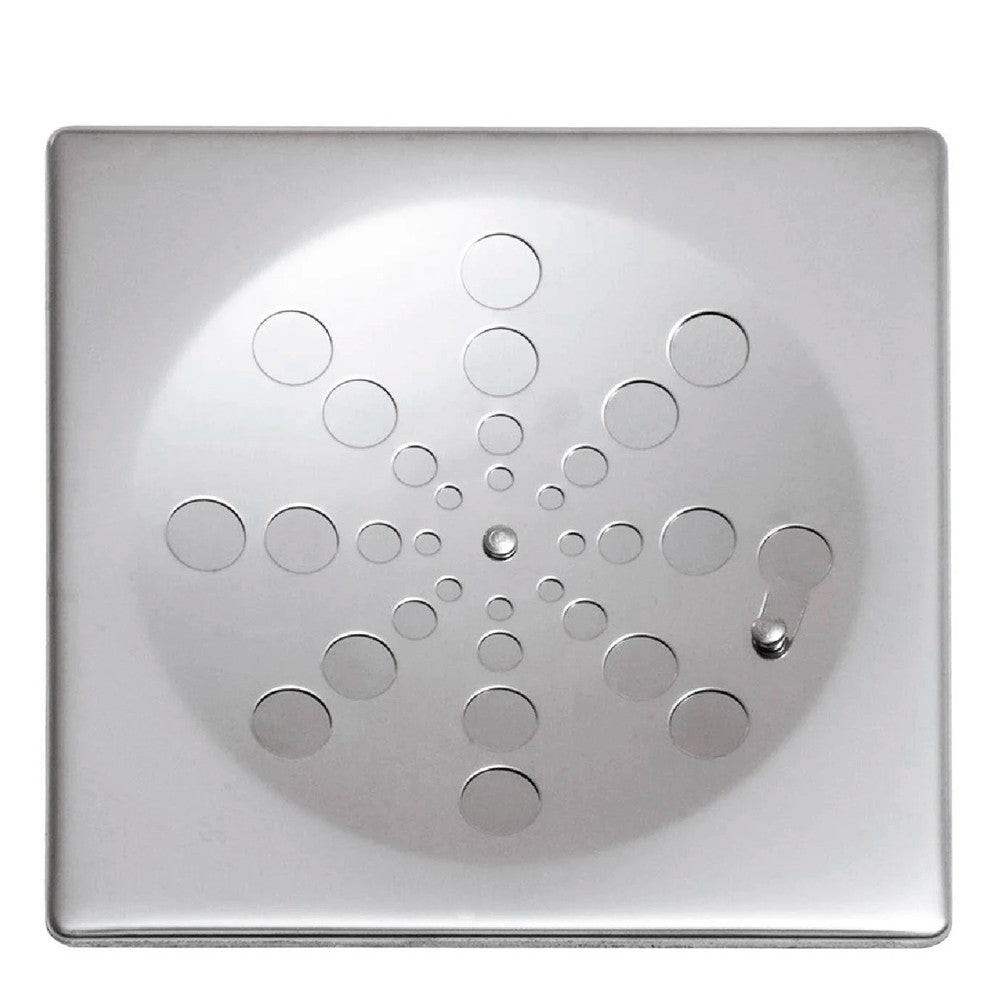 Grelha Quadrada 100mm Abre e Fecha Inox Overtime
