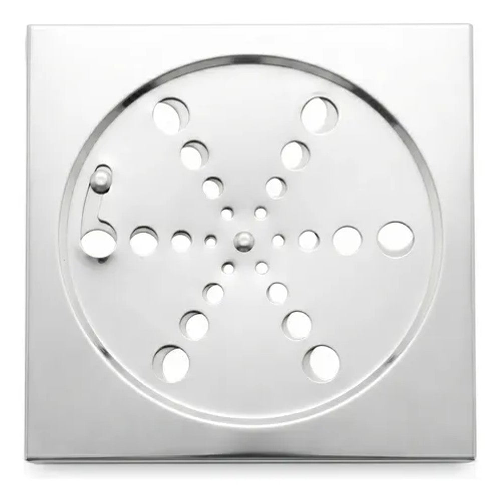 Grelha Quadrada 150mm Abre e Fecha Inox Overtime