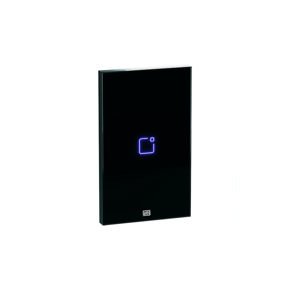 Interruptor 1 Módulo Touch Wi-Fi 2x4 Preto WHOME WEG