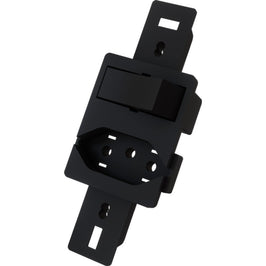 Interruptor 1 Paralelo com Tomada 10A para Condulete Preto 10822 Blux