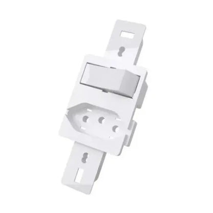 Interruptor 1 Paralelo e Tomada 10A para Condulete Branco Blux 10821