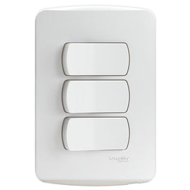 Interruptor 1 Simples e 2 Paralelos 10A com Placa Miluz Schneider 62290