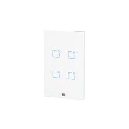 Interruptor 2 Módulos Touch Wi-Fi e RF 2x4 Branco Whome WEG