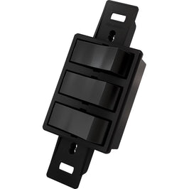 Interruptor 2 Simples e 1 Paralelo 10A para Condulete 9116 Blux Preto