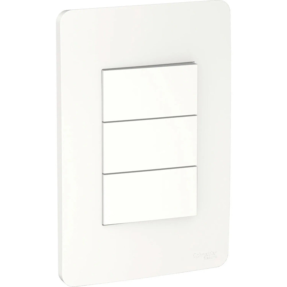 Interruptor 3 Simples 10A Branco Com Placa Orion S71330104