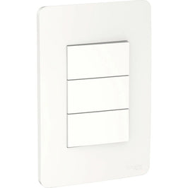 Interruptor 3 Simples 10A Branco Com Placa Orion S71330104