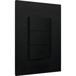 Interruptor 3 Simples para Condutor Preto Blux 15944