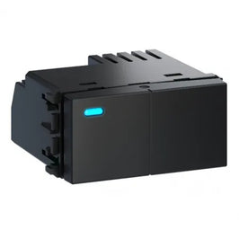 Interruptor 4 Módulos Touch Wi-Fi e RF 2x4 Preto WHOME WEG