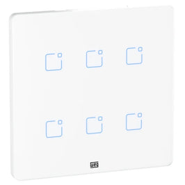 Interruptor 6 Módulos Touch Wi-Fi RF 4x4 Branco WHome WEG