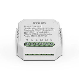Interruptor Inteligente Módulo Mini 2 Canais 2x4 Steck