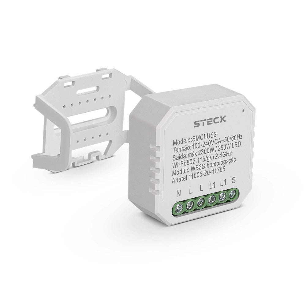 Interruptor Inteligente Módulo Mini 2x4 Steck