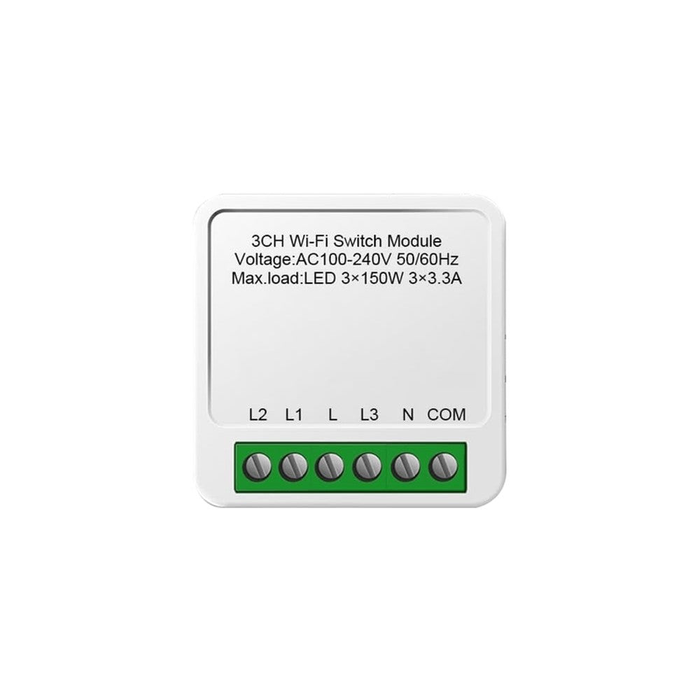 Interruptor Inteligente Modular Mini 3 Canais 2x4 Steck