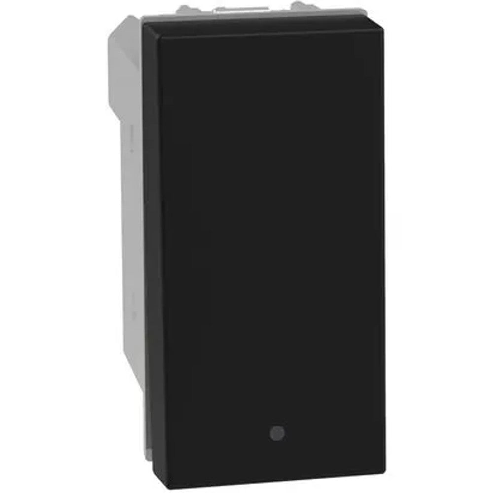 Interruptor Módulo Simples 10A Preto JB4001 Matix Go Legrand