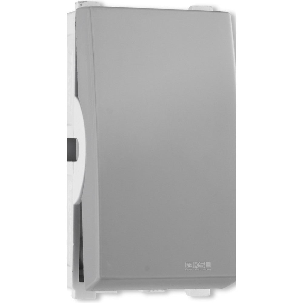 Interruptor Módulo Simples para Condutor Cinza 161454 Blux