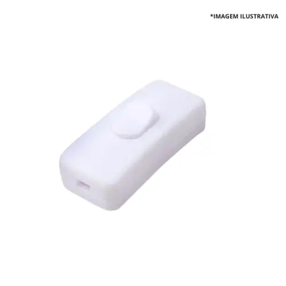 Interruptor Meio Fio 2A 250V Branco Interneed