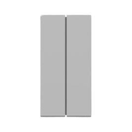 Interruptor Modular Duplo Simples 10A Alumínio S70100174 Orion Schneider