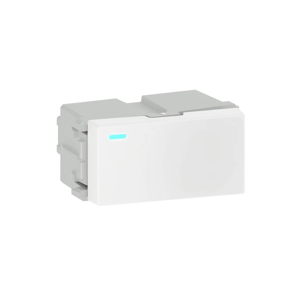 Interruptor Modular Simples ou Paralelo com LED 10A Branco Refinatto