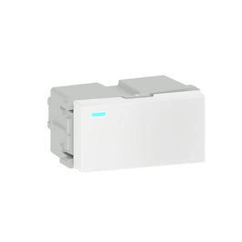 Interruptor Modular Simples ou Paralelo com LED 10A Branco Refinatto