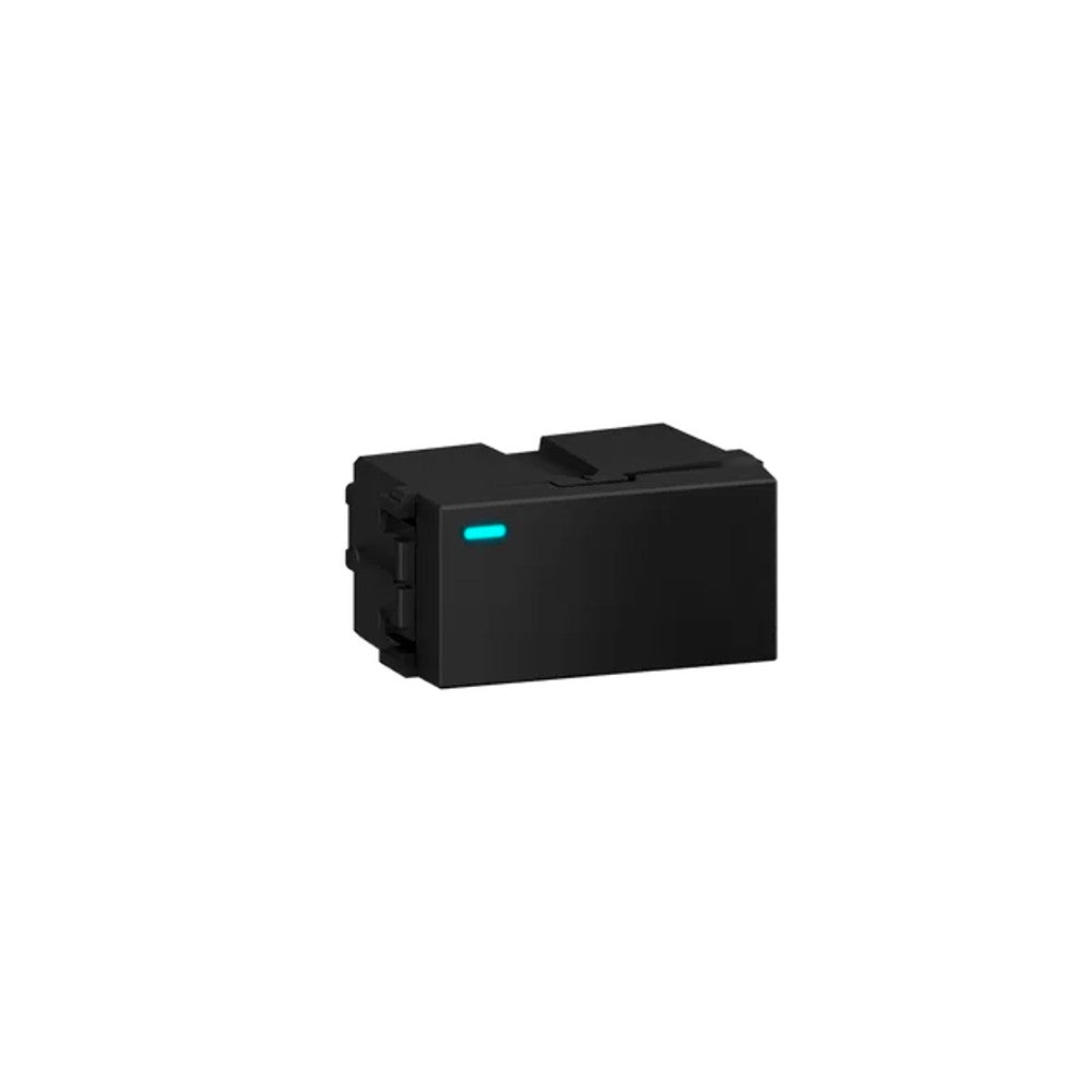 Interruptor Modular Simples ou Paralelo com LED 10A Preto Refinatto WEG