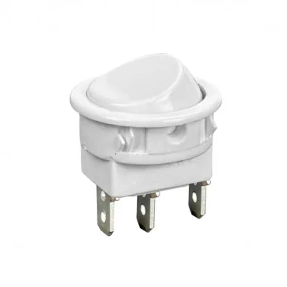 Interruptor Paralelo 12A Redondo de Embutir para Móveis Branco WEG