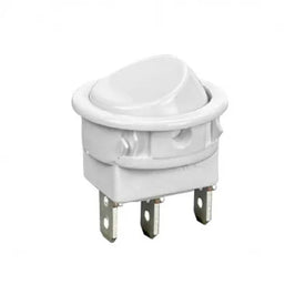 Interruptor Paralelo 12A Redondo de Embutir para Móveis Branco WEG