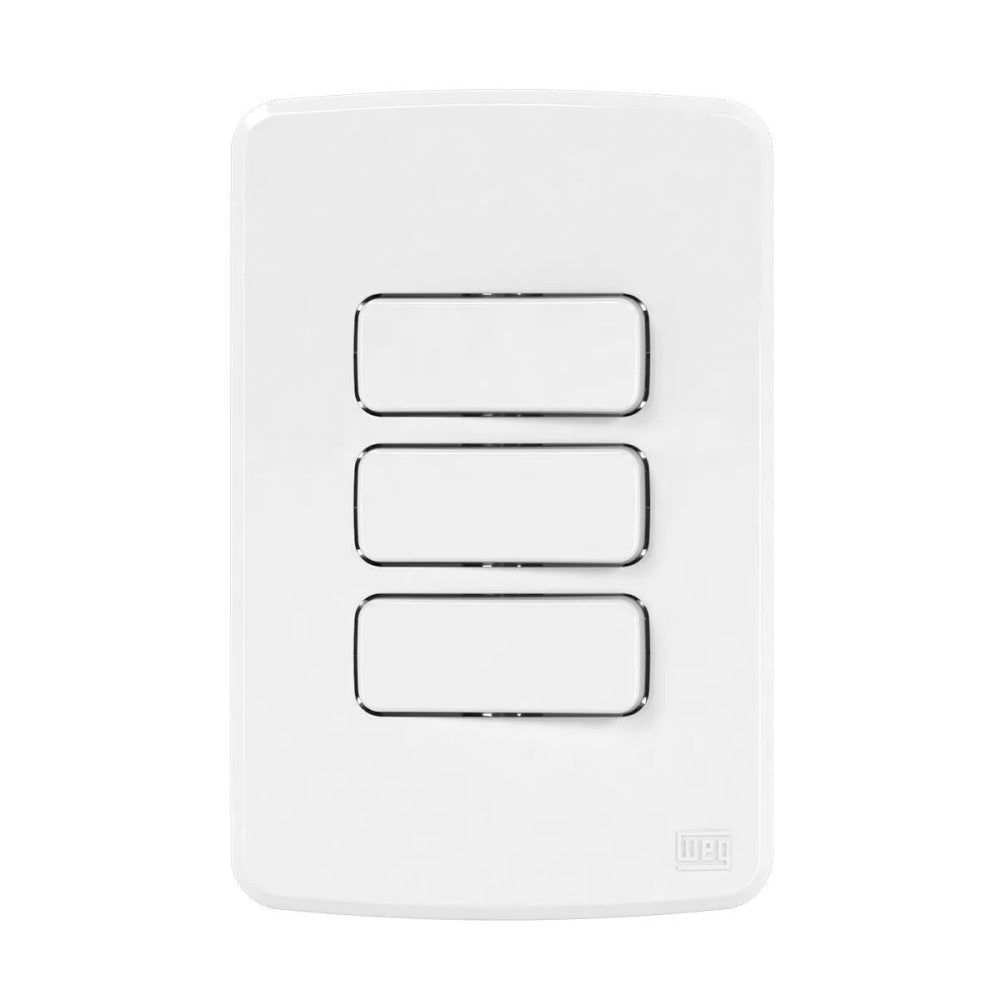 Interruptor Simples 10A Branco com Placa Composé WEG