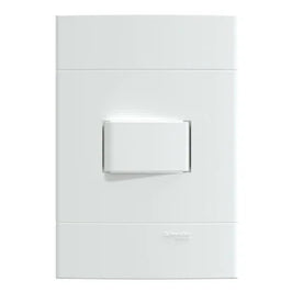 Interruptor Simples 10A Branco com Placa Lunare Up Schneider