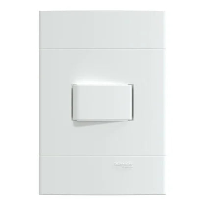Interruptor Simples 10A Branco com Placa Lunare Up Schneider